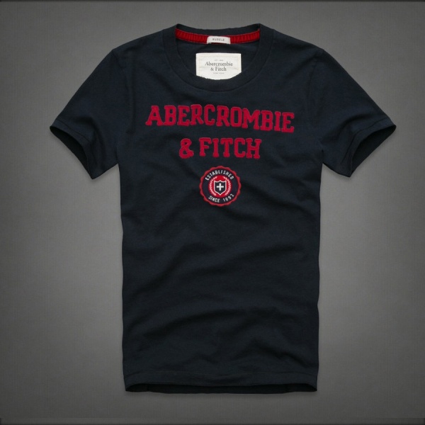 Abercrombie Fitch Hombres De Cuello Redondo Corto Remera AF5317
